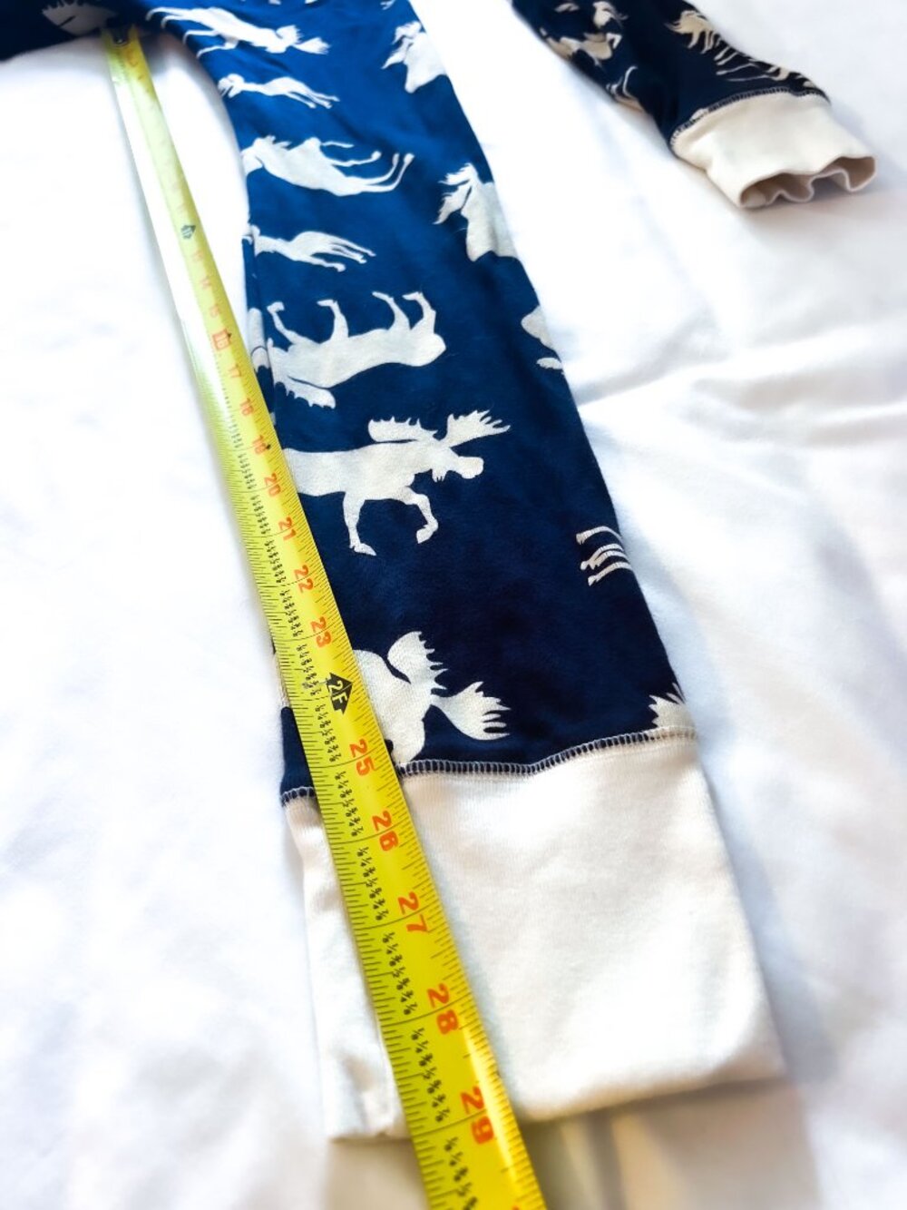 Lazy One Adult Unisex Classic Moose FlapJack Onesie Pajamas Navy Blue Tan Medium - Picture 7 of 10